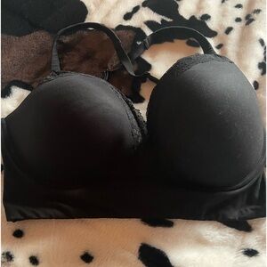 Victoria Secret Pull On Criss Cross Back 38DD bra Black